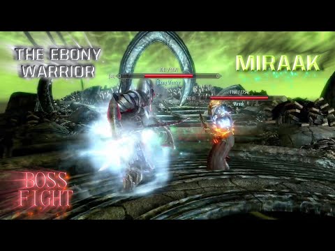 Skyrim Battles - The Ebony Warrior vs. Miraak - Boss Fight at the Summit of Apocrypha