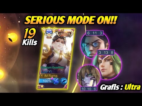 SATISFYING LUO YI GOD 19 KILLS !! LUO YI DOUBLE PASSIVE MODE !! LUO YI TOP 1 GLOBAL 2023