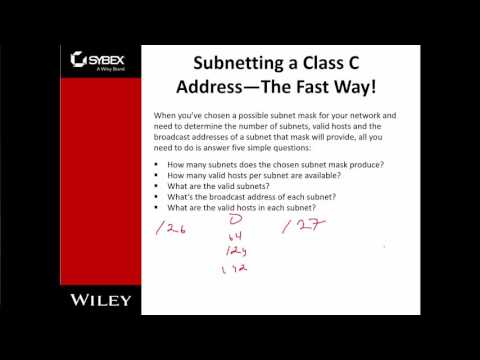 NT 2540 - Wiley - Chapter 4 - Easy Subnetting