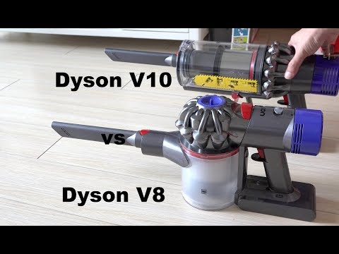 Dyson V10 vs Dyson V8 Vacuum - Suction Power Compared