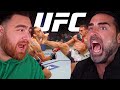 THESE KNOCKOUTS WERE BRUTAL LosPollosTV And Dad React To Best Head Kick KO S In UFC HISTORY