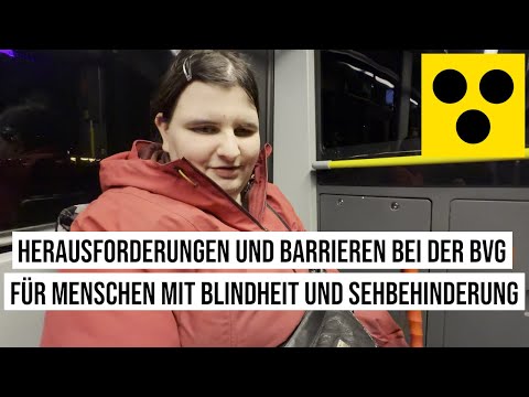 29.01.2025 Berlin Blinde fährt Tram: Herausforderungen und Barrieren bei BVG - trotz Blindenhund