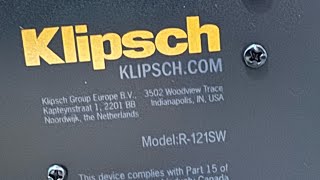 Video thumbnail for KLIPSCH R-121SW subwoofer Unboxing by Lee Cheemin