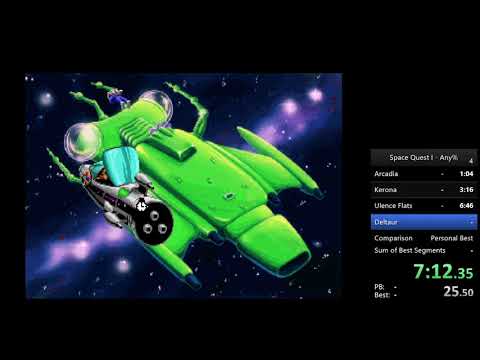 Space Quest 1: Roger Wilco in the Sarien Encounter "any%" speedrun in 10:09