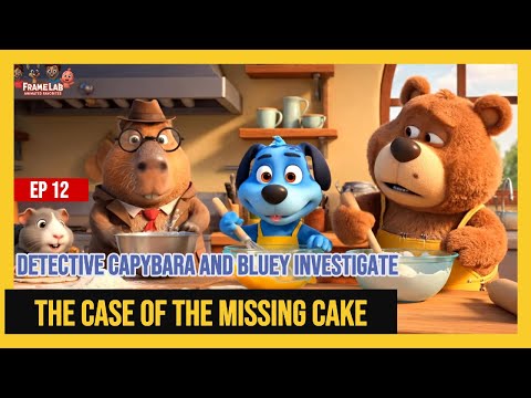 The Great Cake Caper: A Detective Capybara & Bluey Mystery