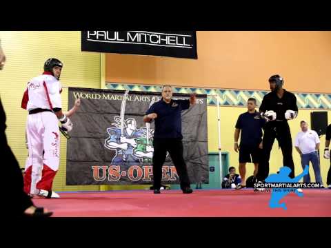 Unk vs Chad Cannon - Mens Team Sparring - US Open 2014