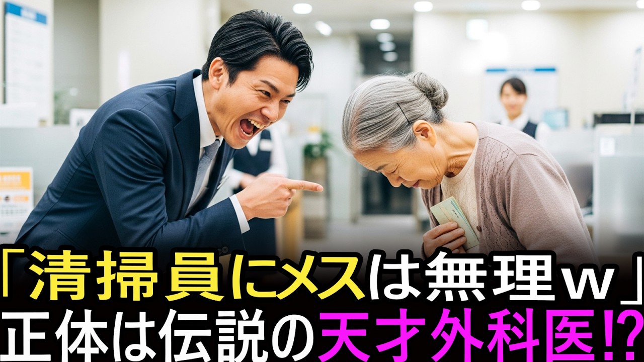 「老人には無理ｗ」100億円の通帳を笑い飛ばした銀行員。翌日、黒塗りの射列とともに現れた80歳女性の正体… 日本中が震えた衝撃の結末！
