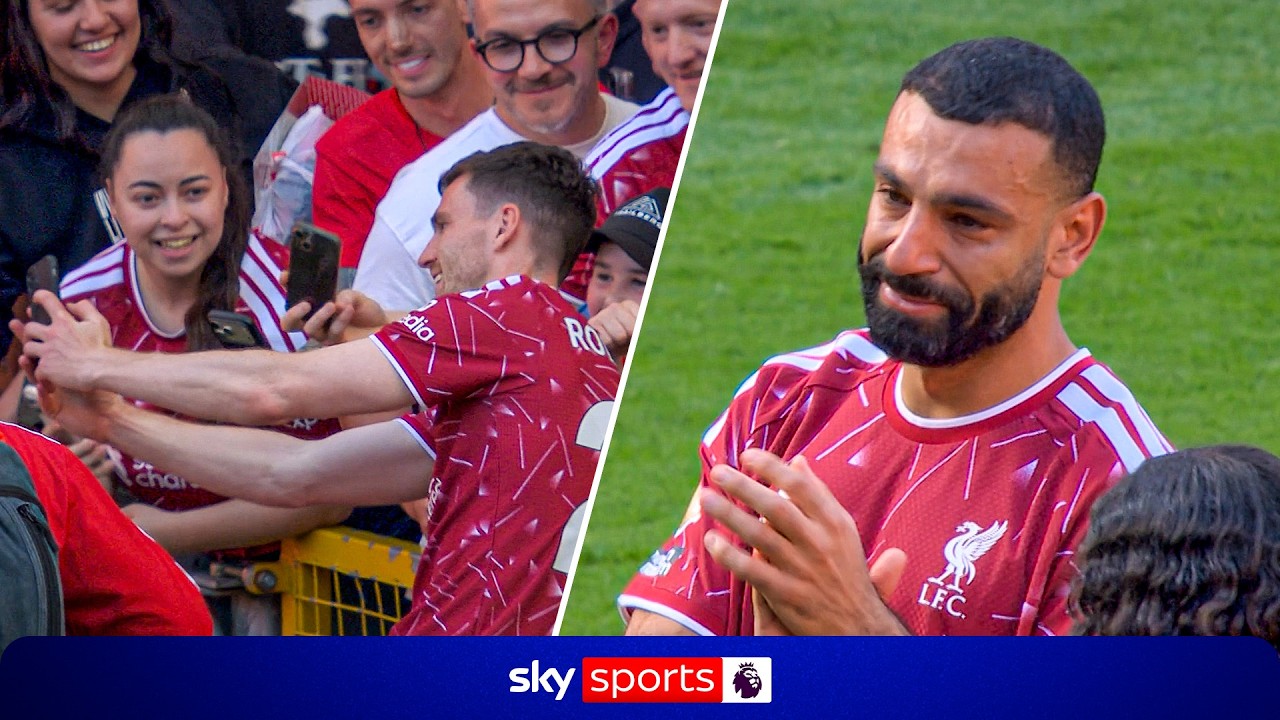 Mo Salah and Andy Robertson FULL Liverpool farewells ❤️