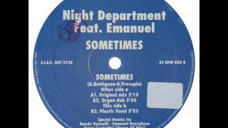 Night Department feat. Emanuel 'Sometimes' (Organ Dub)