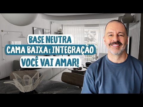 83 m² apartment with colors and curves in the decoration.