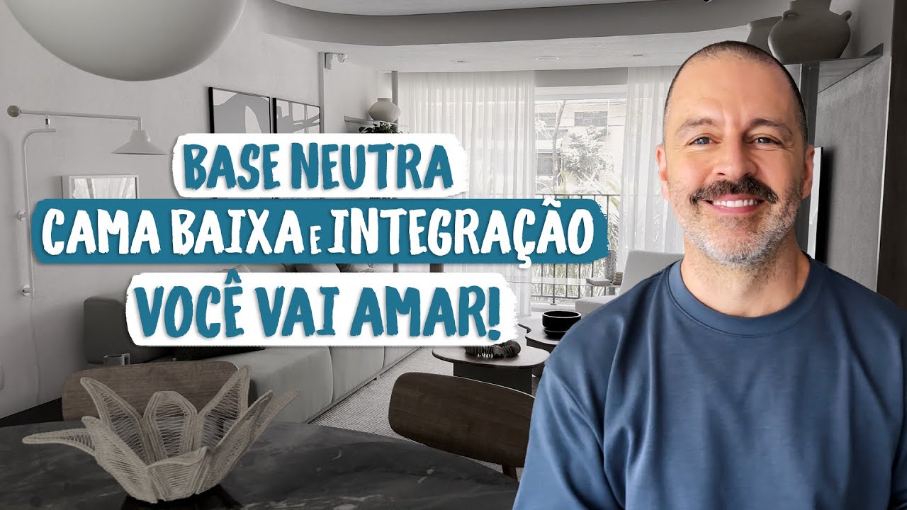 APARTAMENTO DE 83 M² COM CORES E CURVAS NA DECORAÇÃO