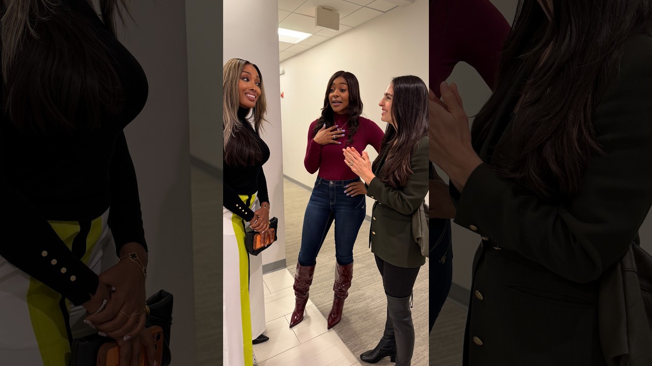 When Danielle reveals to Amber that Wayne hired her!