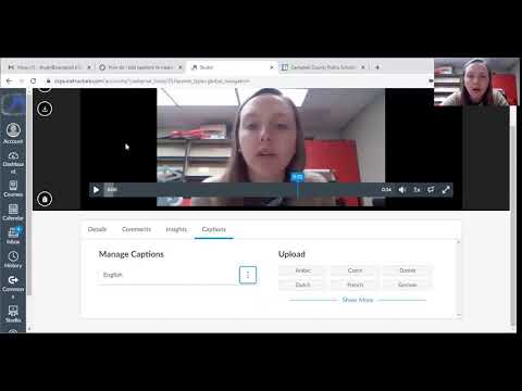 Closed Captions in Canvas Part 2