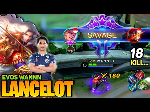 SAVAGE PERFECT! Lancelot Ultra Fast Hand Combo [Top Global Lancelot] By Evos WANNKT - Mobile Legend