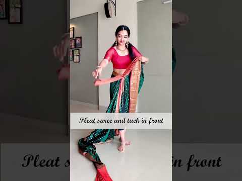 Drape Bahubali Devsena Style, How to drape a saree devsena style ? #sareefashion #sareedraping