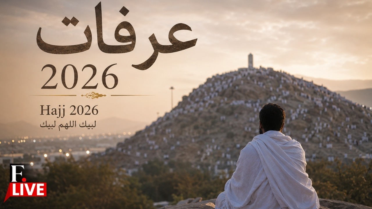 بث مباشر لمناسك الحج 2026: عرفات | مكة المكرمة | الحج 1447 | الكعبة المشرفة | عرفات | 