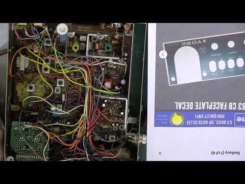 York JCB863 CB27/81 UK FM CB radio -  resurrection from scrap chassis
