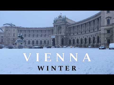 Vienna Austria,  Winter 2026 🇦🇹 Snowfall in Vienna,  Walking Tour 4K UHD 