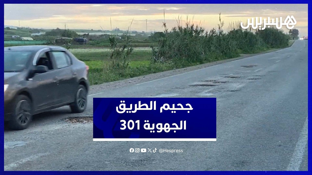 الطريق الجهوية 301 الرابطة بين الجديدة والوالدية تتحول إلى خطر يومي يهدد سلامة مستعمليها thumbnail