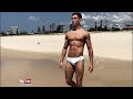 Teen Fitness Model Ellis Kane Beach Speedo Swimsuit Shoot Styrke Studio