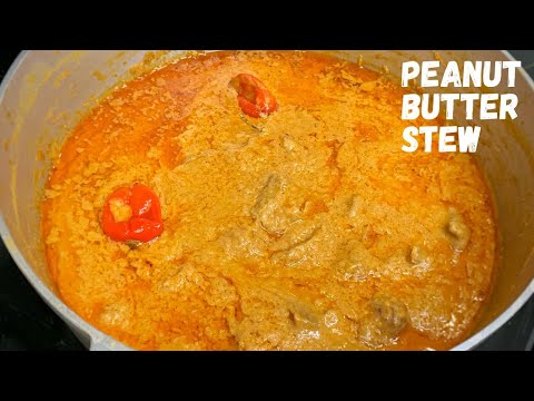 Peanut Butter Stew with Meat - Sauce Arachide à la Viande (Mafé Tiga Tewou)