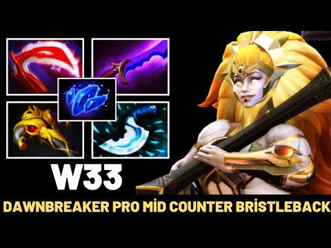 W33 Dawnbreaker Pro Mid Counter BristleBack 7.31 Dota 2