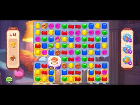 [Gameplay] Homescapes - Level 606 (No Boosters)