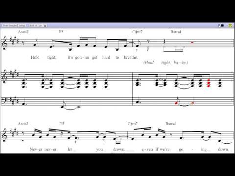 "Rough Water" by Travie McCoy - Piano Sheet Music (Teaser)