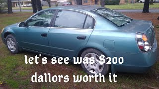 Pt.3 $200 2003 Nissan Altima. How to replace the ecu , chip key immobilizer and throttle body. PO507