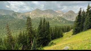 Colorado Hike at Indian Peaks Wilderness Fourth of July trail
