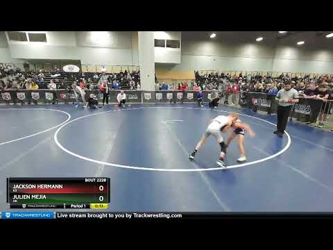 63 Lbs Quarterfinal - Jackson Hermann, KS Vs Julien Mejia, OK 7b54