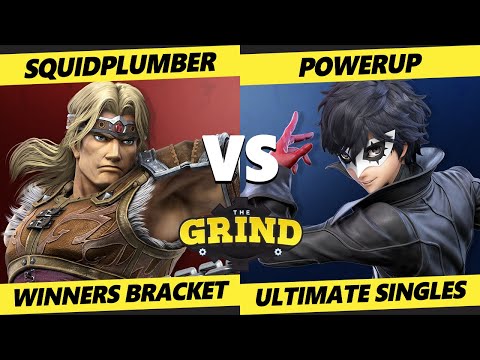 The Grind 143 Winners Bracket - Squidplumber (Simon) Vs. PowerUp (Joker) Smash Ultimate - SSBU