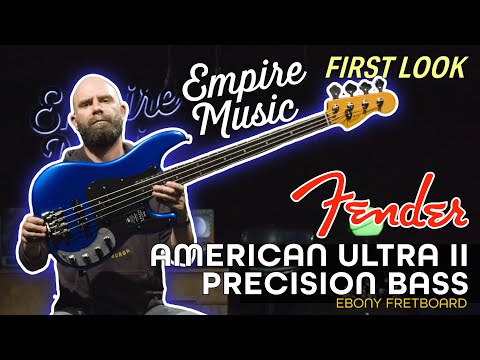 FIRST LOOK - Fender American Ultra II Precision Bass (Ebony Fretboard)