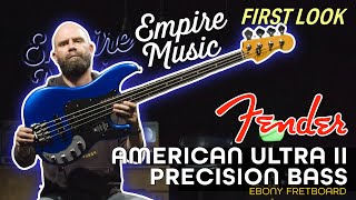 Video thumbnail for FIRST LOOK - Fender American Ultra II Precision Bass (Ebony Fretboard) by Empire Music