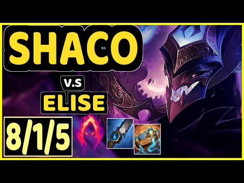 CHASESHACO (SHACO) vs ELISE - 8/1/5 KDA JUNGLE CHALLENGER GAMEPLAY - NA