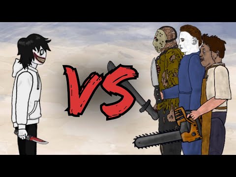 JEFF THE KILLER VS MICHAEL MYERS, LEATHERFACE, JASON VOORHEES [CROWN - NEFFEX] - DC2