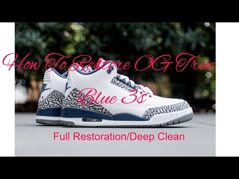 How to restore OG True Blue 3s
