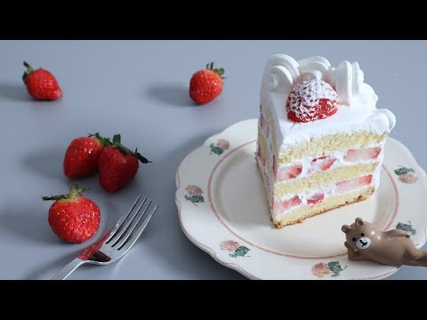 딸기 생크림 케이크 만들기 l strawberry cream cake recipe l 서담(SEODAM)