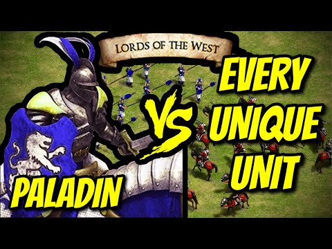 PALADIN vs EVERY UNIQUE UNIT (Lords of the West) | AoE II: Definitive Edition
