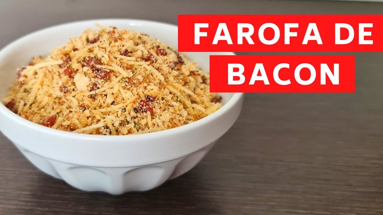 Essa FAROFA DE BACON é ótima para o NATAL!!!