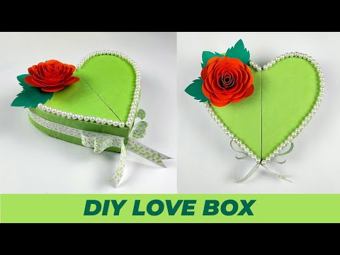 How To Make Heart Shaped Paper Gift Box | Heart Box | Love Box | Handmade Gift Box Ideas