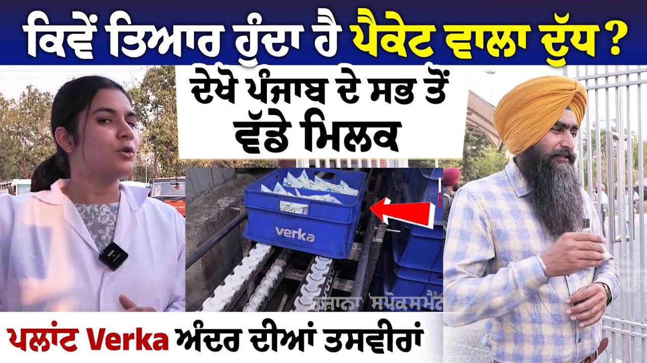 Verka Plant Mohali : ਕਿਵੇਂ ਤਿਆਰ ਹੁੰਦਾ ਹੈ ਪੈਕੇਟ ਵਾਲਾ ਦੁੱਧ? Punjab ਦੇ ਸਭ ਤੋਂ ਵੱਡੇ ਪਲਾਂਟ ਦੀਆਂ ਤਸਵੀਰਾਂ.. Verka Plant Mohali : ਕਿਵੇਂ ਤਿਆਰ ਹੁੰਦਾ ਹੈ ਪੈਕੇਟ ਵਾਲਾ ਦੁੱਧ? Punjab ਦੇ ਸਭ ਤੋਂ ਵੱਡੇ ਪਲਾਂਟ ਦੀਆਂ ਤਸਵੀਰਾਂ..