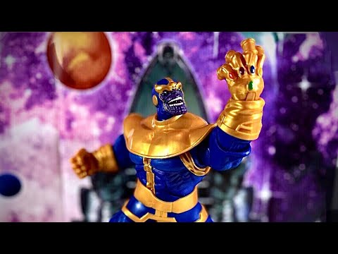 Marvel legends the Infinity Gauntlet Comic Book Thanos deluxe Action figure review