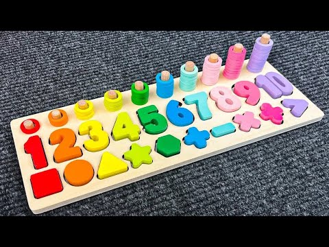 Best Learn Shapes with Animals Shape Matching Puzzle | Preschool Toddler Learning Kids Toy Video