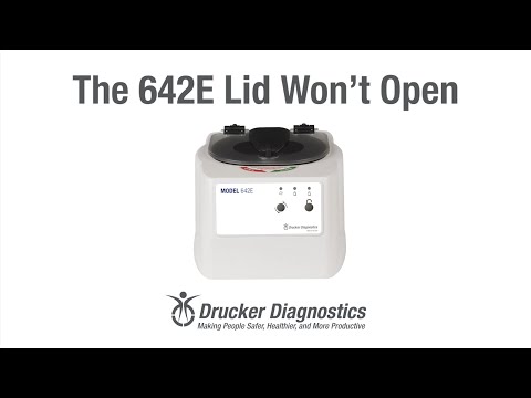 Troubleshooting: The 642E Lid Won't Open