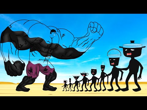 Evolution Of GIANT HULK Vs Team MONSTER