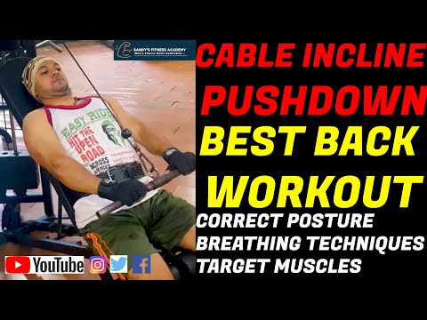 cable incline pushdown