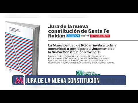 Jura de la nueva Constitución de Santa Fe en Roldán