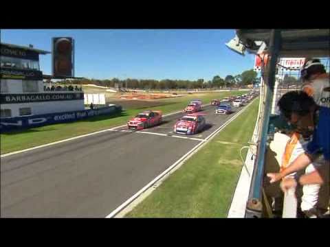 V8 Supercars - Massive Start Grid Crash - Barbagallo Race 2, 2011