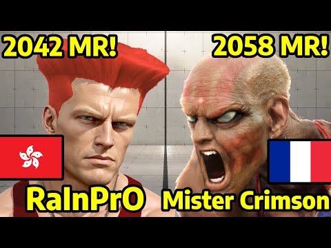 🌩STREET FIGHTER 6 ➥ RaInPrO (GUILE ガイル) VS. Mister Crimson (DHALSIM ダルシム) 4K Master Ranks🌧